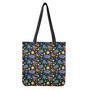 Watercolor Rocket Pattern Print Tote Bag