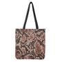 Watercolor Snakeskin Print Tote Bag