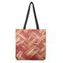 Weaving Bacon Print Tote Bag