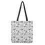 White And Black Wicca Magical Print Tote Bag