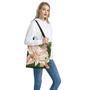 White And Pink Amaryllis Print Tote Bag