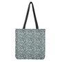 White And Teal Leopard Print Tote Bag