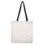 White Halloween Tattersall Pattern Print Tote Bag