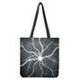 White Lightning Print Tote Bag