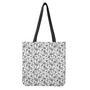 White Paisley Bandana Pattern Print Tote Bag