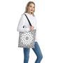 White Paisley Bandana Print Tote Bag