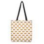 White Sandwiches Pattern Print Tote Bag