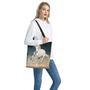 White Stallion Horse Print Tote Bag