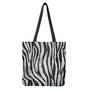 White Tiger Stripe Pattern Print Tote Bag