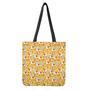 Yellow Llama Pattern Print Tote Bag