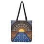 Aboriginal Indigenous Sunset Art Print Tote Bag