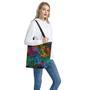 Abstract Colorful Galaxy Space Print Tote Bag