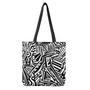 Abstract Dazzle Pattern Print Tote Bag