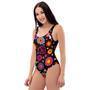 Abstract Flower Hippie One Piece Swimsuite