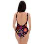 Abstract Flower Hippie One Piece Swimsuite