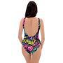 Abstract Graffiti Hiphop Lip One Piece Swimsuite