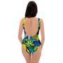 Abstract Graffiti Print One Piece Swimsuite