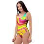 Abstract Paint One Piece Swimsuite