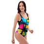 Abstract Psychedelic Graffiti One Piece Swimsuite