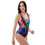 Abstract Psychedelic One Piece Swimsuite