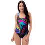 Abstract Psychedelic One Piece Swimsuite