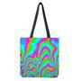 Abstract Psychedelic Trippy Print Tote Bag