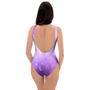 Abstract Purple Galaxy Space One Piece Swimsuite