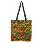 Abstract Reggae Pattern Print Tote Bag