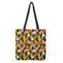 Aloha Hibiscus Pineapple Pattern Print Tote Bag