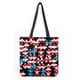 American Flag Jigsaw Puzzle Print Tote Bag