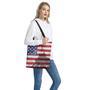 American Flag War Memorial Print Tote Bag