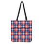 American Independence Day Plaid Print Tote Bag