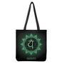 Anahata Chakra Symbol Print Tote Bag