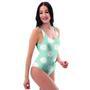 Aqua Polka Dot One Piece Swimsuite