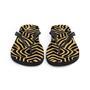 Art Deco Animal Print Brown Black Flip Flops Footwear Thong Sandals Summer Woman Men Beach Print Rubber Slip On Shoes