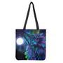 Aurora Howling Wolf Spirit Print Tote Bag