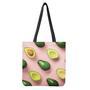 Avocado Cut In Half Pattern Print Tote Bag