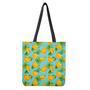 Banana Palm Leaf Pattern Print Tote Bag