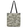 Beige Digital Camo Pattern Print Tote Bag