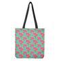 Bird Pink Floral Flower Pattern Print Tote Bag