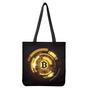 Bitcoin Crypto Symbol Print Tote Bag