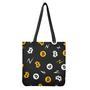 Bitcoin Symbol Pattern Print Tote Bag