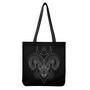 Black And White Aries Sign Print Tote Bag