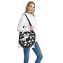 Black And White Chinese Zodiac Print Tote Bag