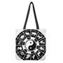 Black And White Chinese Zodiac Print Tote Bag