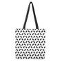 Black And White Coffin Pattern Print Tote Bag