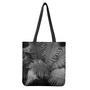 Black And White Fern Leaf Print Tote Bag