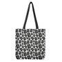 Black And White Holy Bible Pattern Print Tote Bag