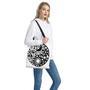 Black And White Japanese Yin Yang Print Tote Bag