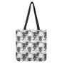 Black And White Jellyfish Pattern Print Tote Bag